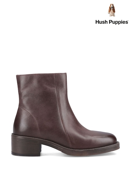 Brown - Hush Puppies Ayla Ankle Boots
