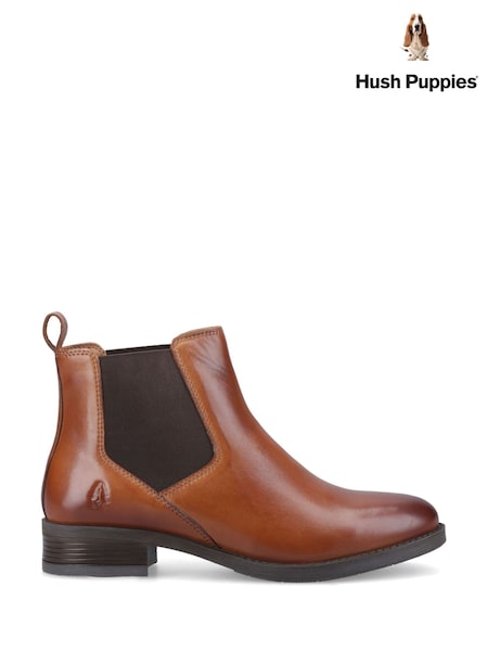 Brown - Hush Puppies Peyton Ankle Boots