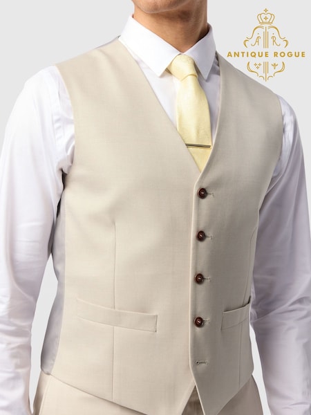 Grädde - Regular Antique Rogue Texture Waistcoat