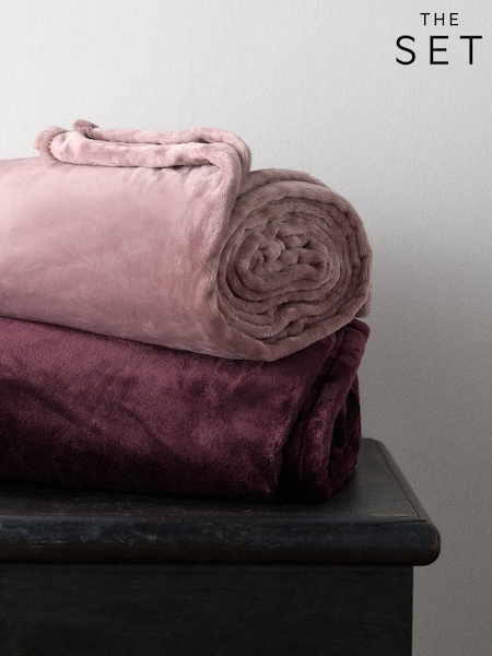 The Set 2 Pack Fleece Throws