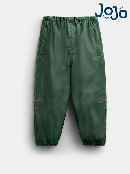 Khaki Green - Jojo Maman Bébé Waterproof Packaway Trousers