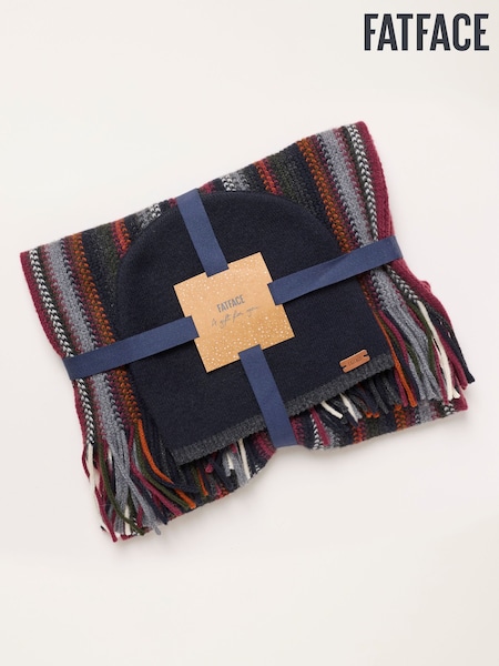 Multi - Regular Fatface Men's Stripe Gift Set