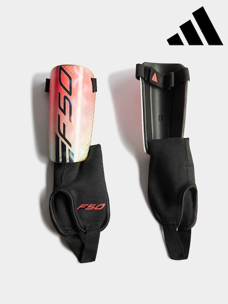 Orange/White - Regular Adidas F50 Shin Guards