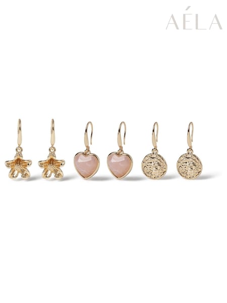 Rozo - Aela Roze Srce Charm minđuše 3 Pack