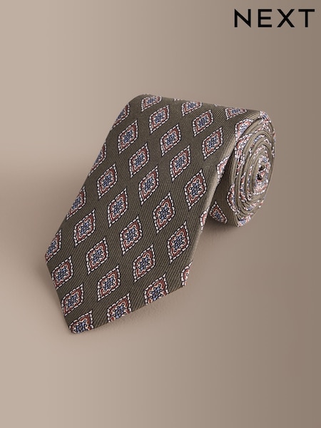 Verde - Regular Signature Italian Silk Design Tie