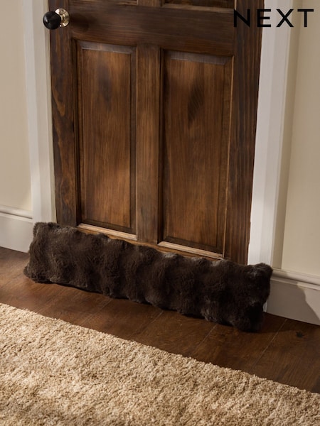Aspen Faux Fur Draught Excluder