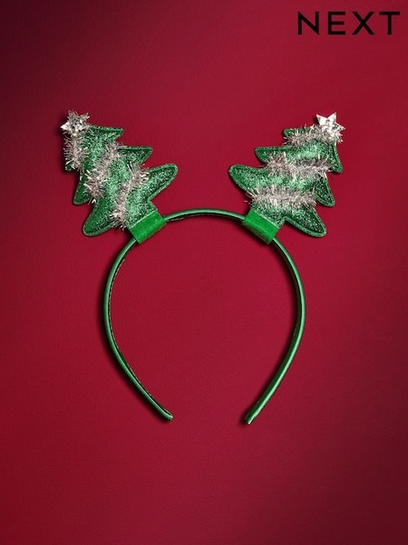 Green - Christmas Tree Headband