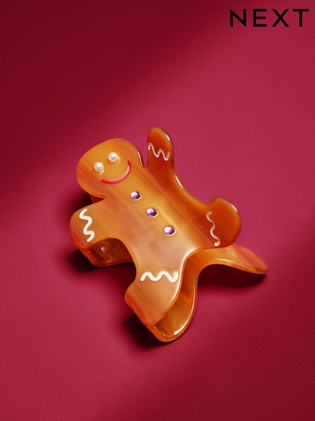 Braun - Christmas Gingerbread Claw Clip