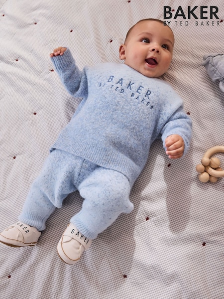 أزرق - Baker By Ted Baker 2 Piece Ombre Knit Sweatshirt And Joggers Set