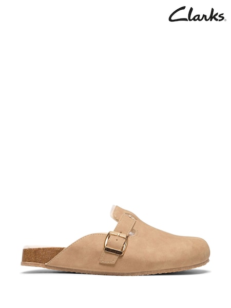 Smeđa - Clarks Fira Fur Lined Clog