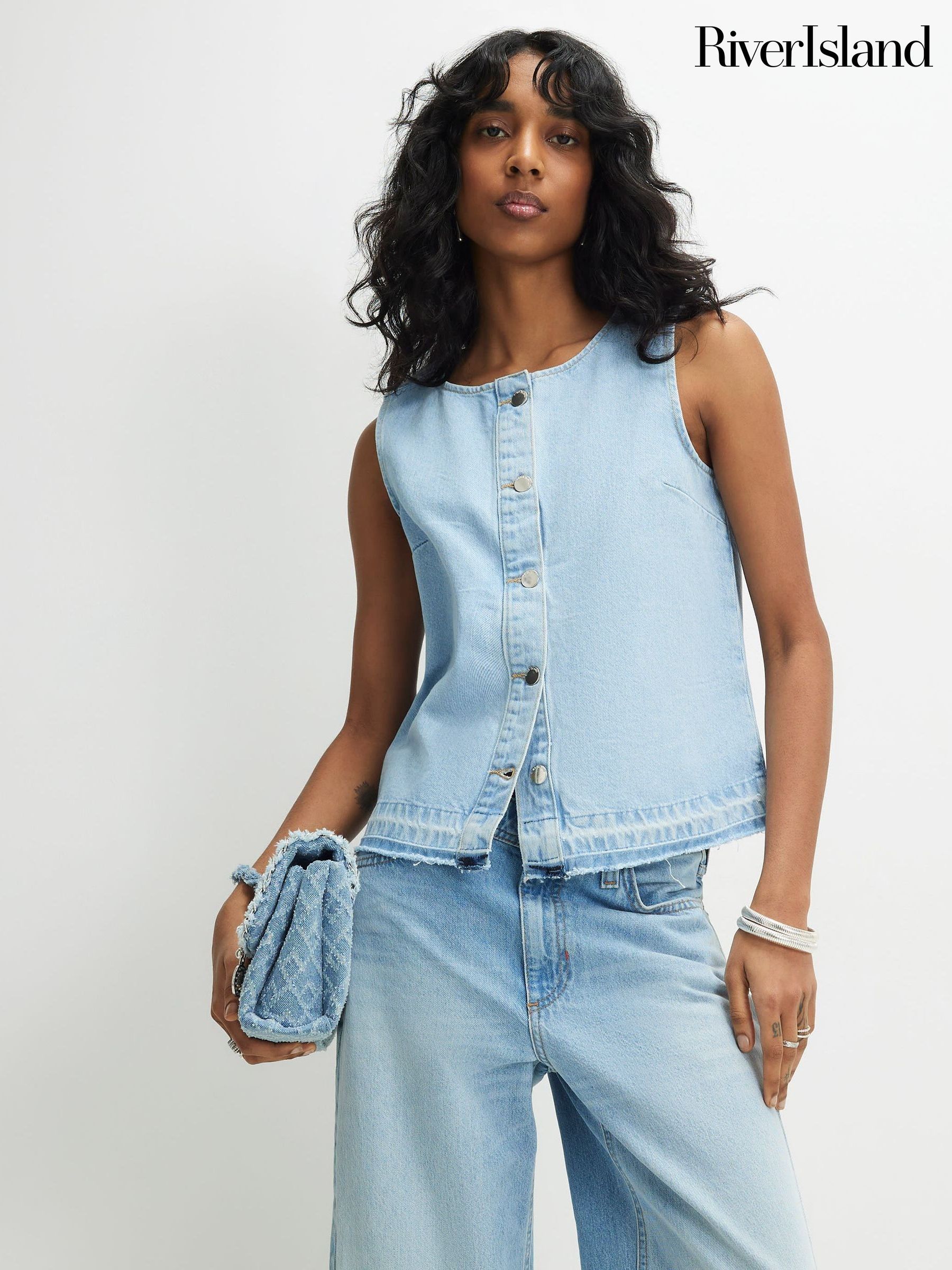 Buy Women's Tank Tops Blue Online | Next Norway