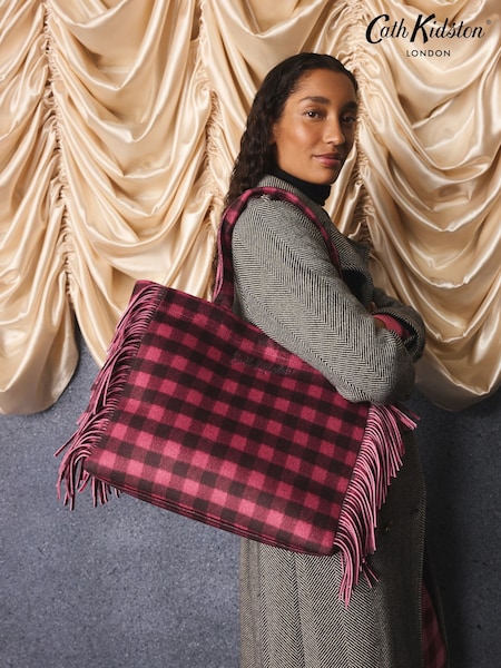 Dark Pink Check - Τσάντα Tote Cath Kidston