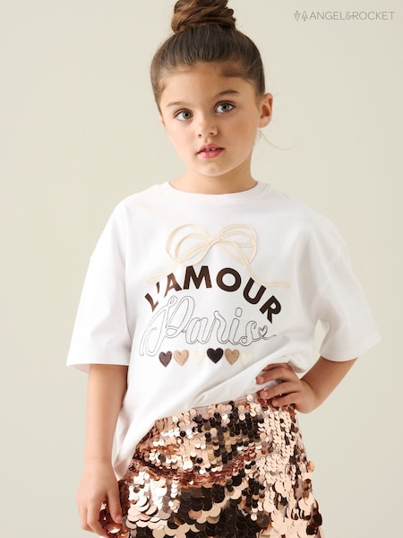 White - Angel & Rocket Quinn L'amour T-shirt