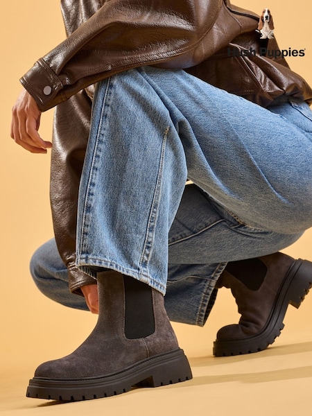 Grey - Hush Puppies Rose Chelsea Boots