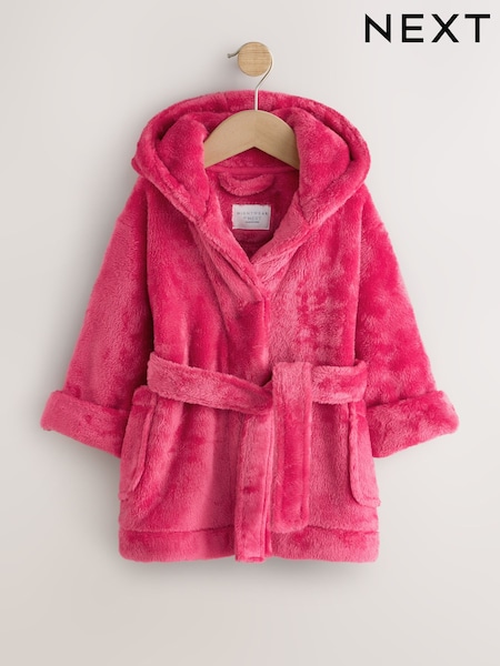 Rouge - Robe de chambre en polaire douce au toucher (9 mois-16 ans)