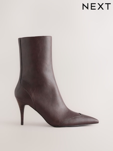 Marrón chocolate - Botines con puntera de punta fina de Forever Comfort®