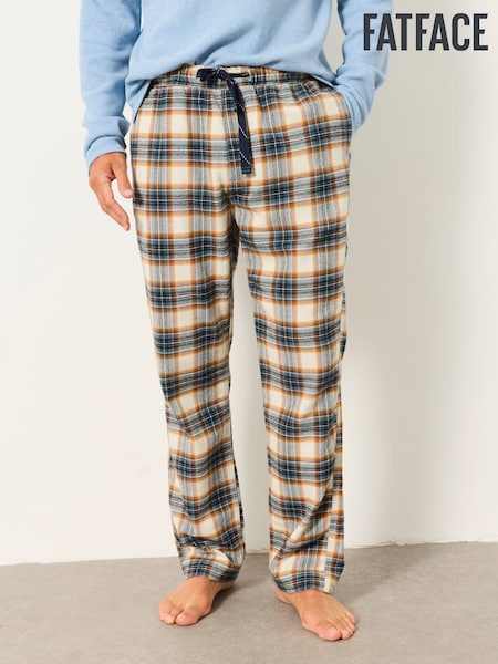 Natural - Regular Fatface Check Pyjama Bottom