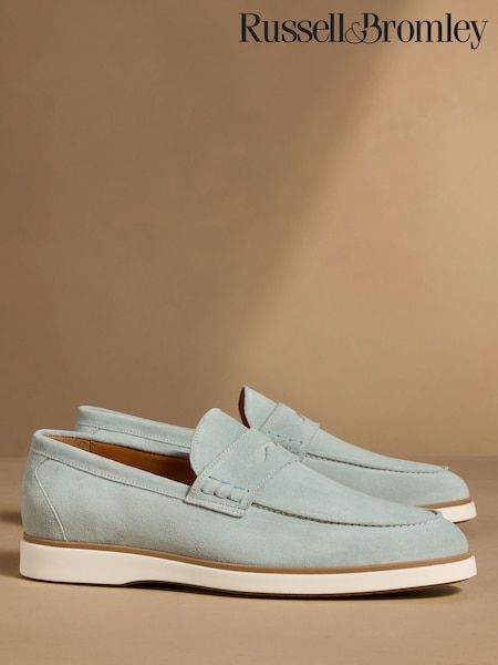 Light Blue - Regular Russell & Bromley Benny Loafers