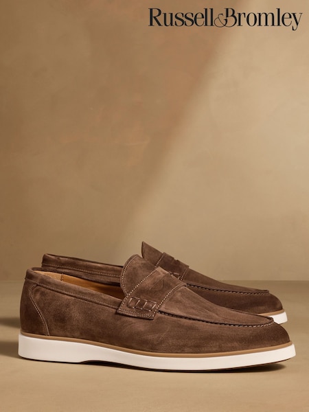 Brown - Regular Russell & Bromley Benny Loafers