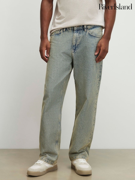 Dabisks tonis - Regular River Island Loose Fit Tinted Jeans