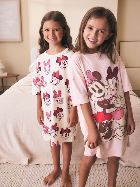 وردي/أبيض - Minnie Nighties 2 Pack (2-14yrs)