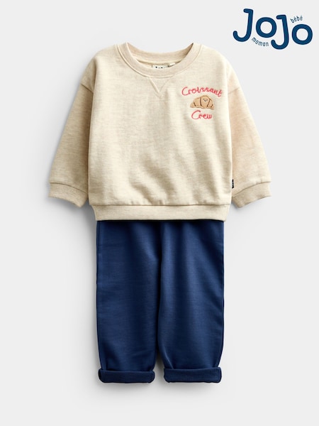 Cornetto all'avena - Jojo Maman Bébé Appliqué Sweatshirt & Jogger Set