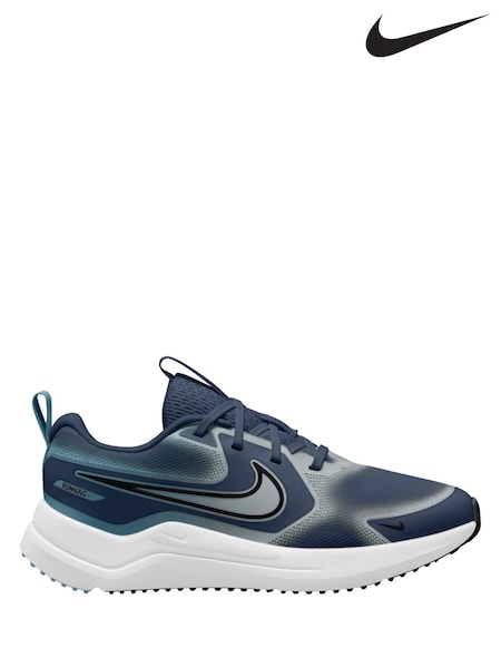 Navy/Grey - Nike Youth Cosmic Runner Trainers