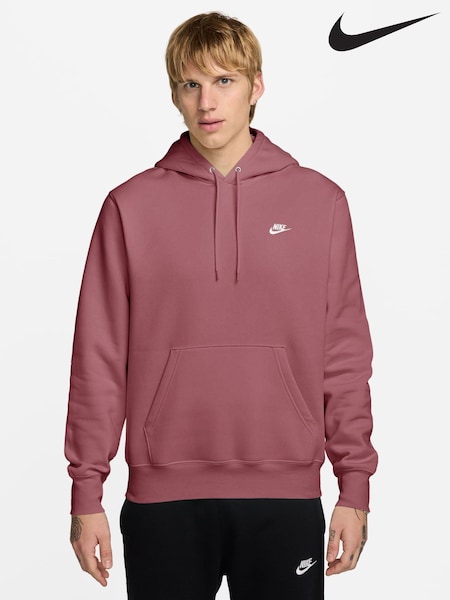 Pink Smoke - Regular Nike Club Pull Over Hoodie