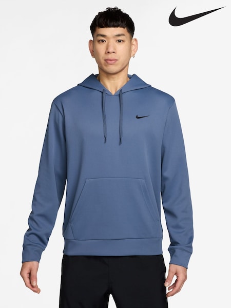 Blue - Regular Nike Dri-fit Flex Pullover Training Hoodie