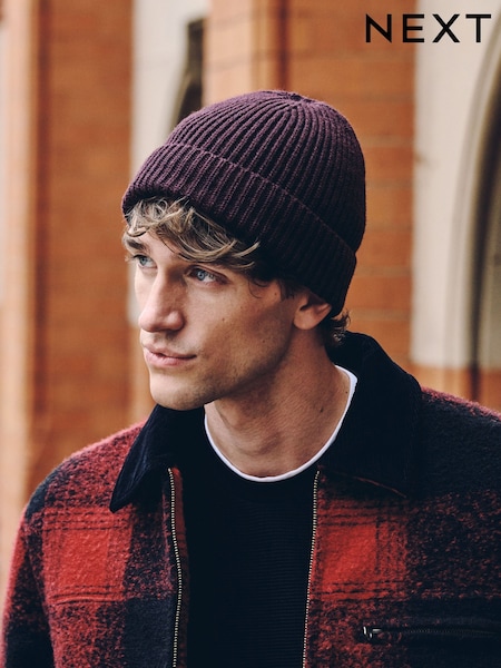 Violet închis - Regular Knitted Beanie