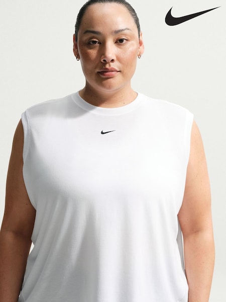 Λευκό - Nike One Relaxed Dri-fit Tank Top