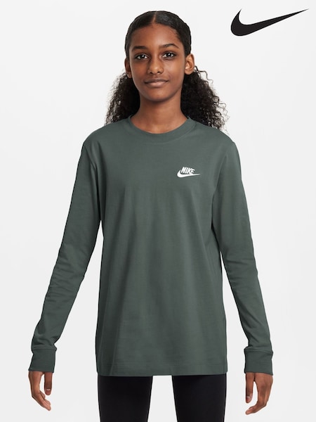 Camo Green - Nike Sportswear Long Sleeve T-shirt