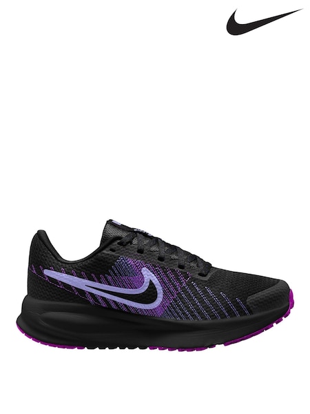 Black/Violet Purple - Nike Run Defy Road Running Trainers