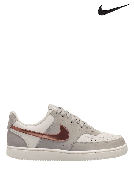 Moon Particle Brown - Nike Court Vision Low Lx Trainers