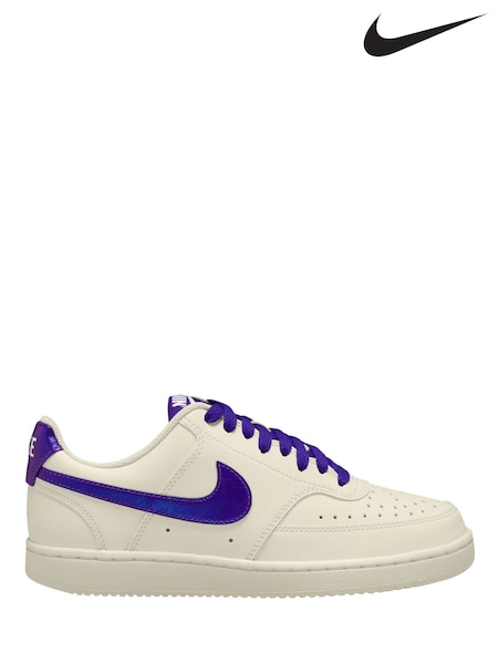 Bleu et blanc - Baskets basses Nike Court Vision