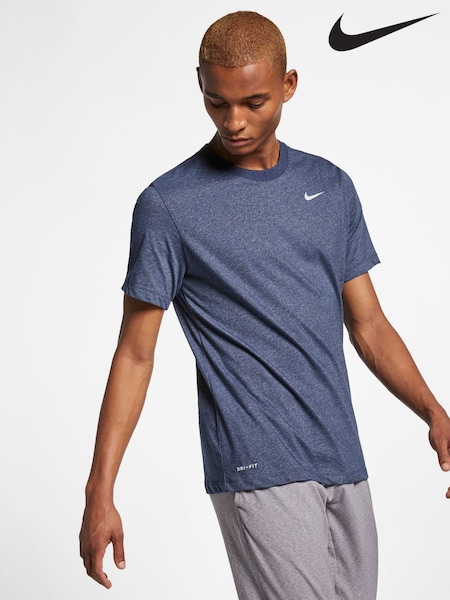 Bleu - Regular Nike Dri-fit Training T-shirt
