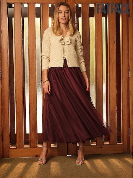 خمري - Fatface Tulle Prom Skirt