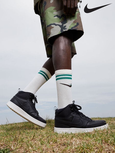 Black - Regular Nike Court Vision Mid Winterized Trainers