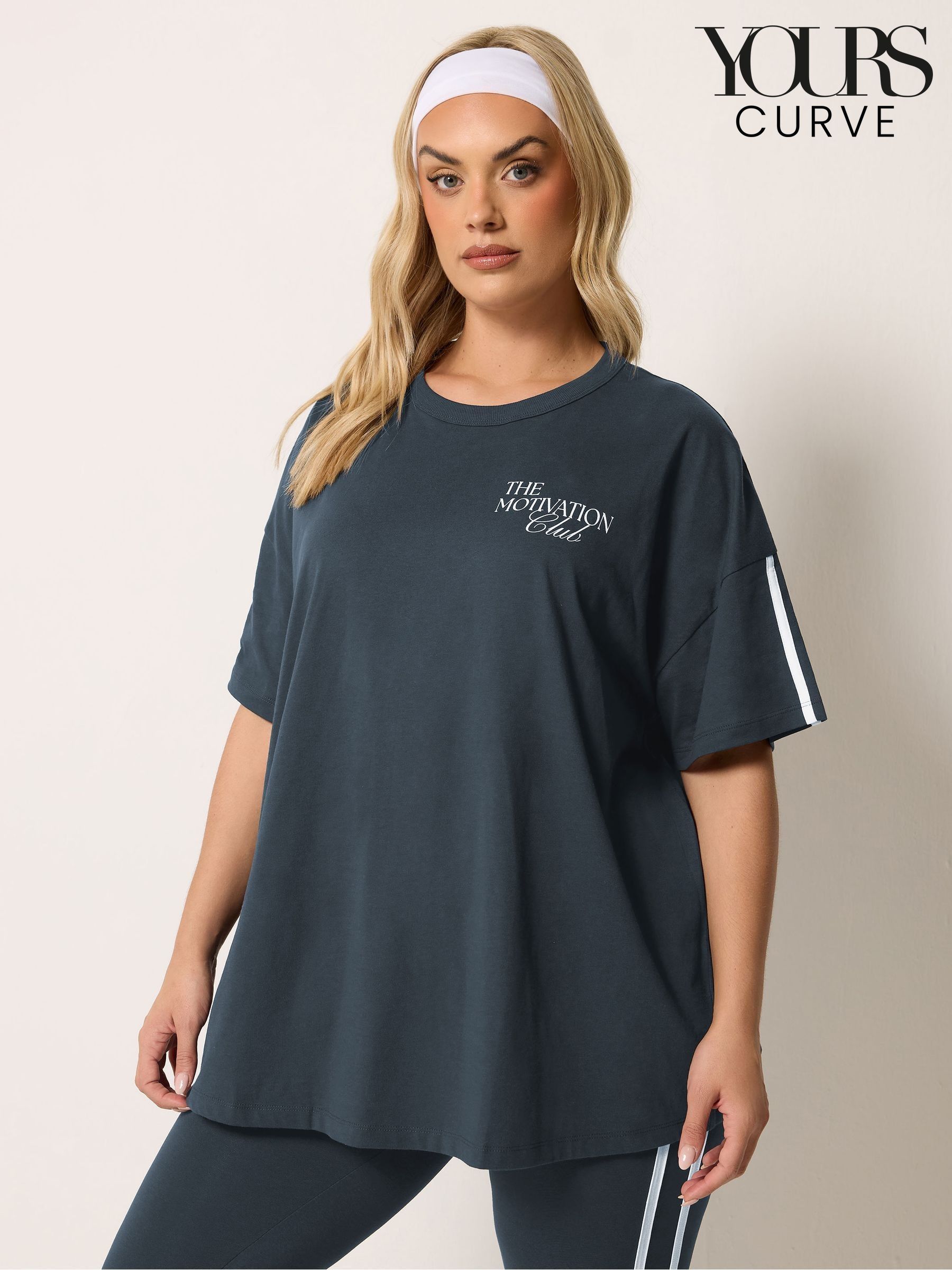 Buy Women's T Shirts Curve Sportswear Longline Online | Next India