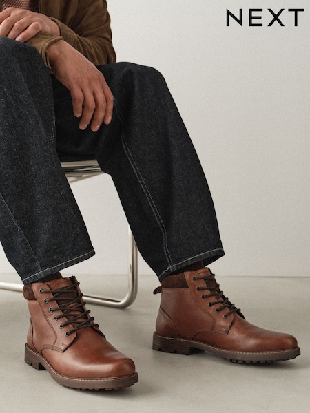 តាន់ ប្រោន - Regular Leather Boots