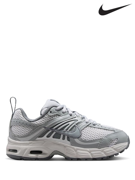 Grey - Nike Junior Air Max Moto Trainers