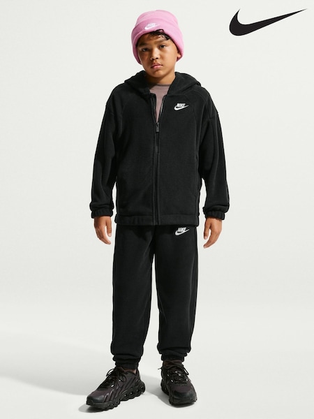 Black Silver - Nike Club Winter Fleece Full-zip Hoodie