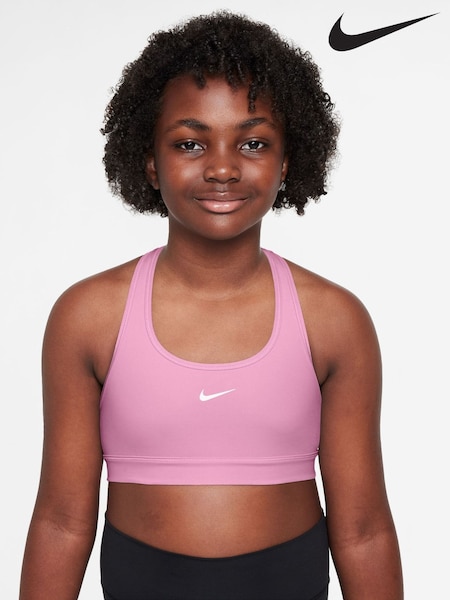 Ροζ Άνοδος - Σουτιέν Nike Dri-fit Swoosh Support