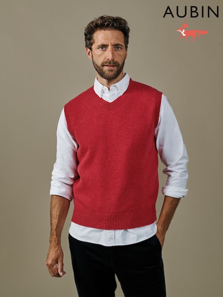 Red - Regular Aubin Ahberry Shetland Tank Top