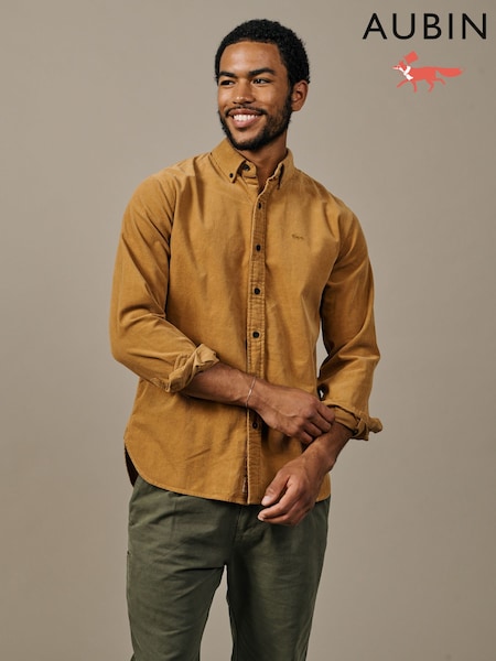 Braun - Regular Aubin Edmund Cord Shirt