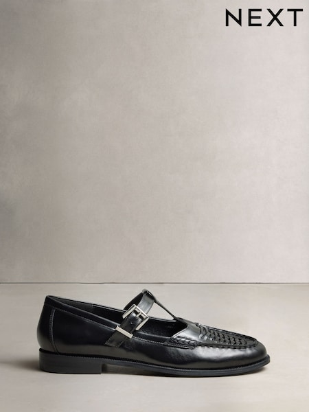Black - Forever Comfort® Leather Mary Jane Loafers
