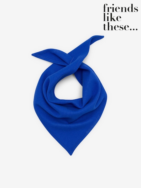 Cobalt Blue - Friends Like These Trangle Bandana Scarf