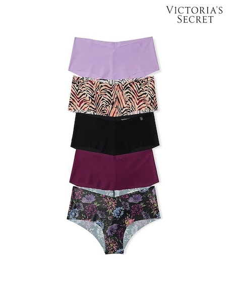 Purple/Tiger/Black/Floral - Victoria's Secret 5 Pack Knickers