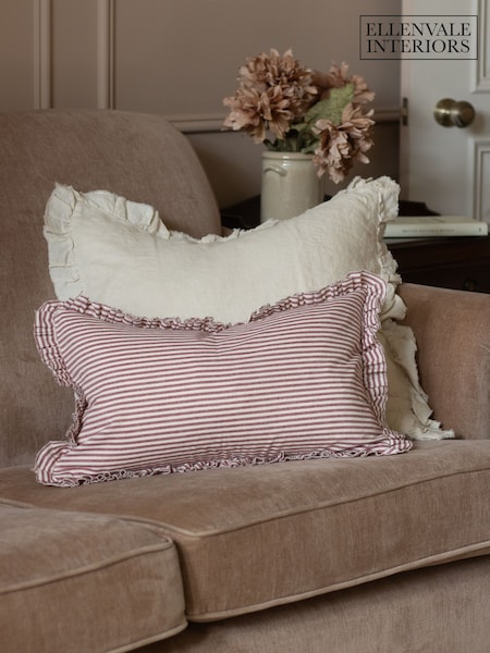 Ellenvale Interiors Darcy Ruffle Stripe Cushion Cover