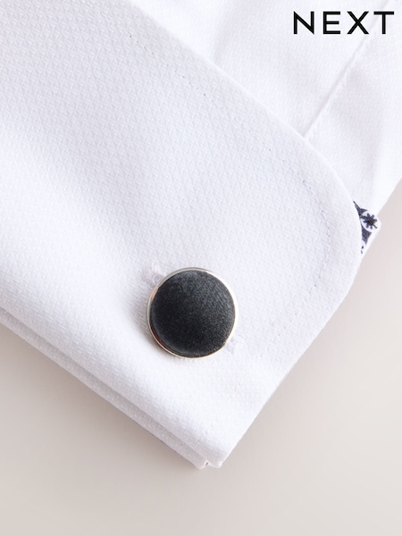 Black - Regular Velvet Cufflinks